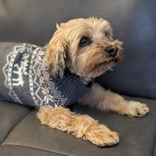 Load image into Gallery viewer, Matching Pet and Owner Christmas Sweaters: Grey Moose