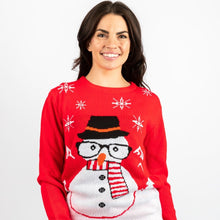 Load image into Gallery viewer, Fundraising - Matching Pet and Owner Christmas Sweaters: Sassy Snowman