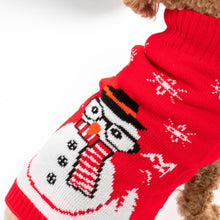 Load image into Gallery viewer, Fundraising - Matching Pet and Owner Christmas Sweaters: Sassy Snowman