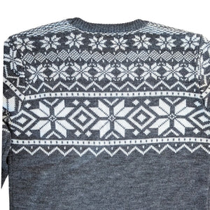 Matching Pet and Owner Christmas Sweaters: Grey Moose