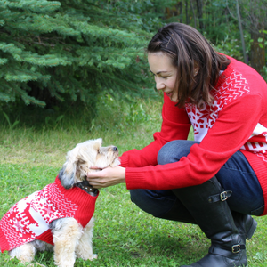 Matching Pet and Owner Christmas Sweaters: Classic Christmas