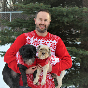Matching Pet and Owner Christmas Sweaters: Classic Christmas