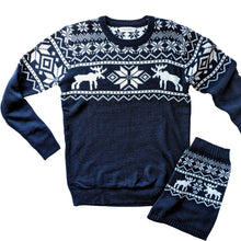 Load image into Gallery viewer, Matching Pet and Owner Christmas Sweaters: Merry Moose