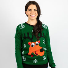 Load image into Gallery viewer, Matching Pet and Owner Christmas Sweaters: Rad Reindeer