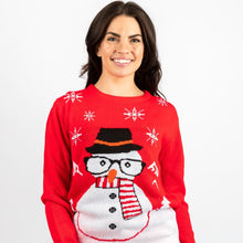 Load image into Gallery viewer, Seconds - Matching Pet and Owner Christmas Sweaters: Sassy Snowman
