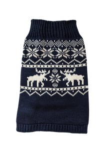 Matching Pet and Owner Christmas Sweaters: Merry Moose